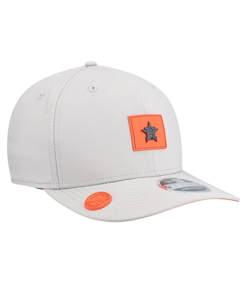 New Era Men's Gray Houston Astros 2026 Clubhouse 9SEVENTY Adjustable Hat
