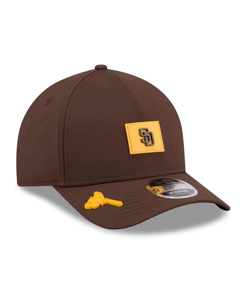 New Era Men's Brown San Diego Padres 2026 Clubhouse 9FORTY A-Frame Adjustable Hat