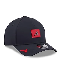 New Era Men's Navy Atlanta Braves 2026 Clubhouse 9FORTY A-Frame Adjustable Hat