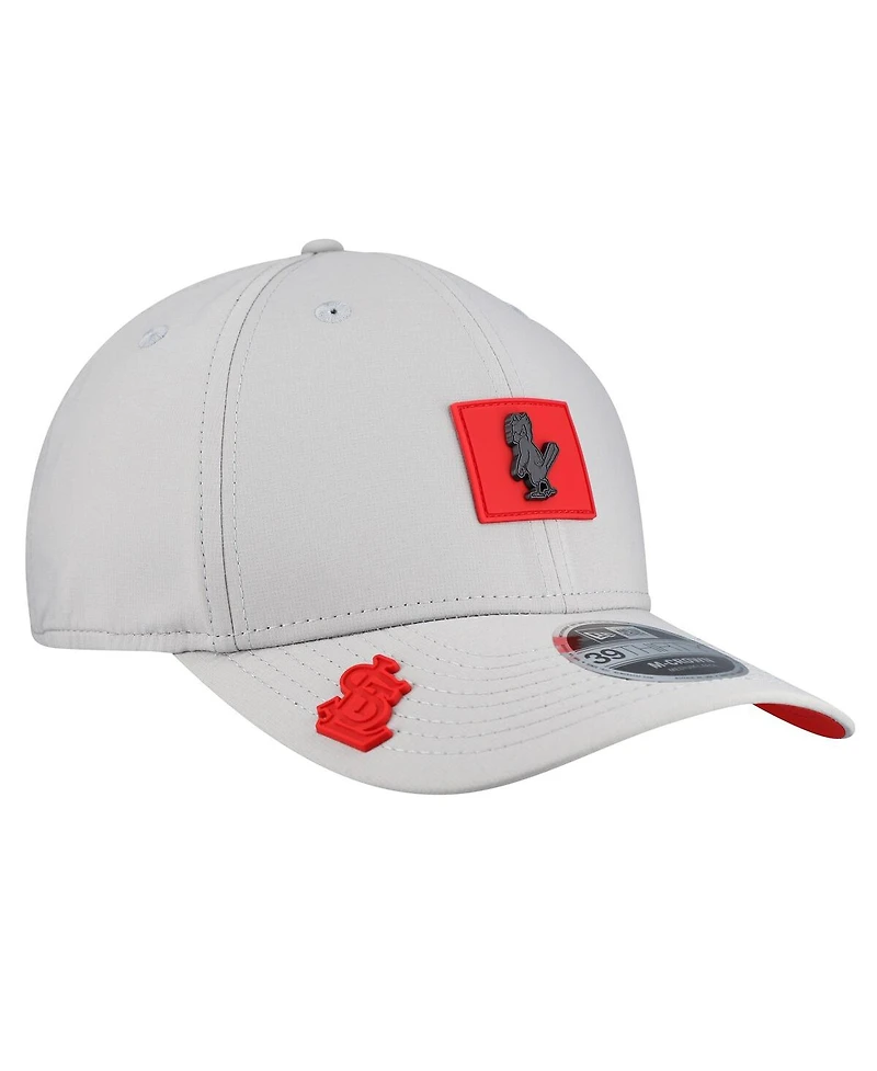 New Era Men's Gray St. Louis Cardinals 2026 Clubhouse Alternate 39THIRTY Flex Hat