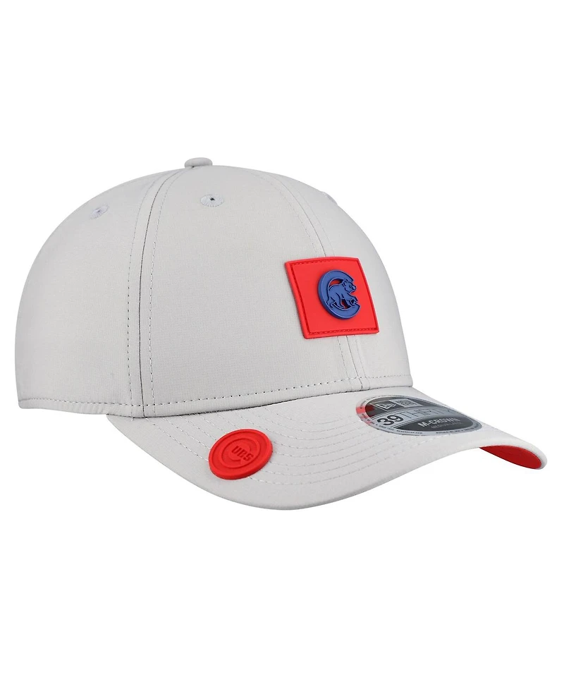 New Era Men's Gray Chicago Cubs 2026 Clubhouse Alternate 39THIRTY Flex Hat