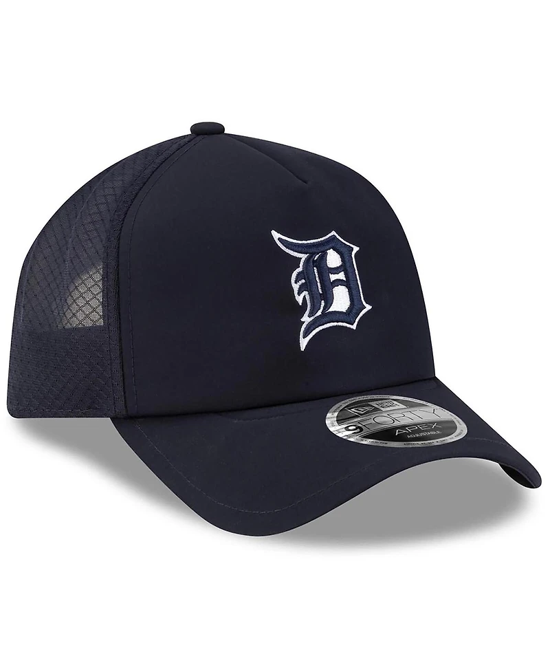 New Era Men's Navy Detroit Tigers 2026 Batting Practice Apex 9FORTY Adjustable Trucker Hat