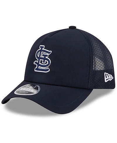 New Era Men's Navy St. Louis Cardinals 2026 Batting Practice Apex 9FORTY Adjustable Trucker Hat