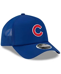 New Era Men's Royal Chicago Cubs 2026 Batting Practice Apex 9FORTY Adjustable Trucker Hat