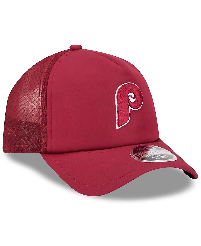 New Era Men's Maroon Philadelphia Phillies 2026 Batting Practice Alternate Apex 9FORTY Adjustable Hat