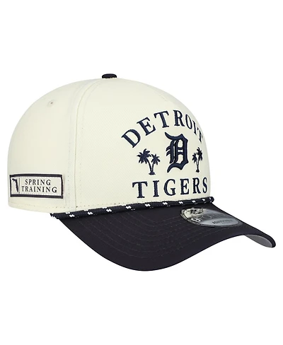 New Era Men's Cream Detroit Tigers 2026 Spring Training Fan Pack Rope A-Frame 9FORTY Adjustable Hat