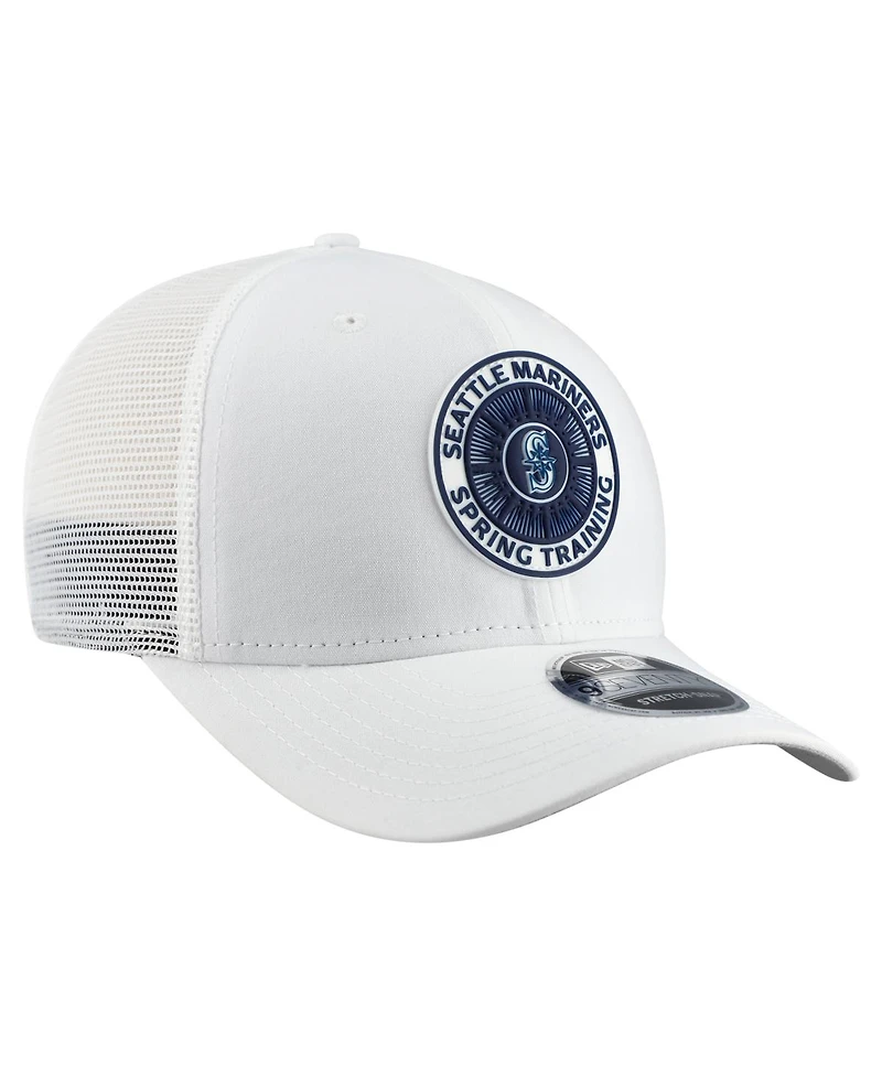 New Era Men's White Seattle Mariners 2026 Spring Training Fan Pack 9SEVENTY Adjustable Trucker Hat