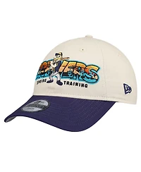 New Era Big Boys and Girls Stone/Navy Milwaukee Brewers 2026 Spring Training Fan Pack Batter 9TWENTY Adjustable Hat