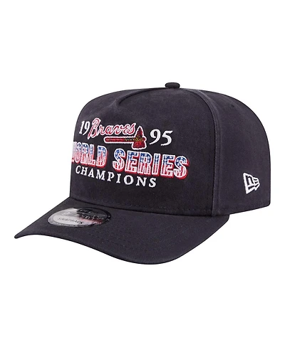 New Era Men's Navy Atlanta Braves 1995 World Series Champions Historic 9FIFTY A-Frame Snapback Hat
