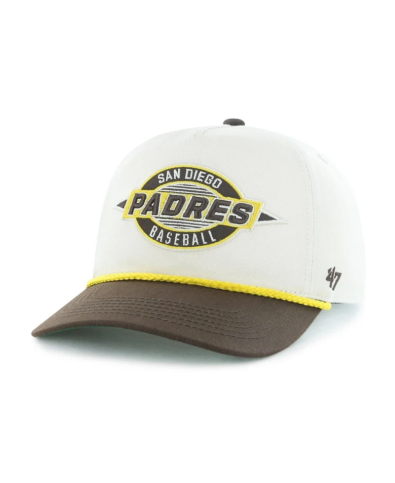 '47 Brand Big Boys and Girls Natural/Brown San Diego Padres Frame Out Hitch Adjustable Hat