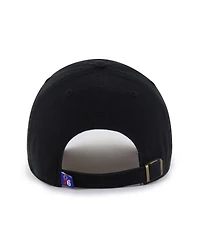 '47 Brand Men's Philadelphia 76ers Black on Black Clean Up Adjustable Hat
