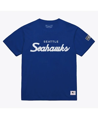 Mitchell & Ness Men's Royal Seattle Seahawks Head Coach Classic T-Shirt
