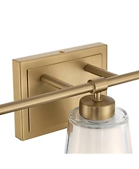 Regency Hill Abigail 21" Wide Soft Opal Glass 3-Light Bath Light