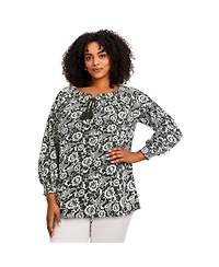 Avenue Plus Ombre Print Women's Top