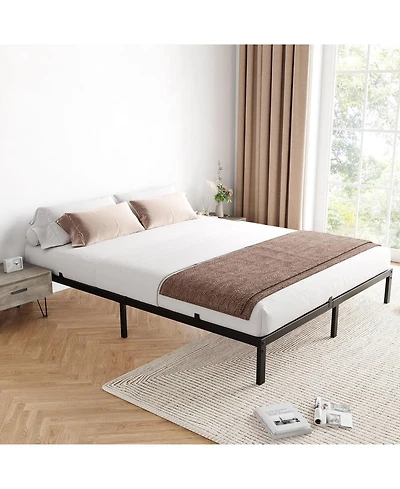 gaomon Twin Metal Bed Frame, 8" Low Profile Platform, Heavy-Duty Steel with Underbed Storage