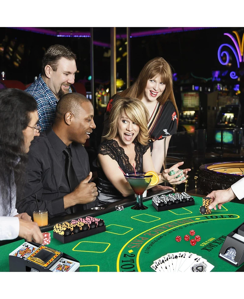 Slickblue 14 Gram Poker Chips 300 Pieces Casino Poker Chip Set