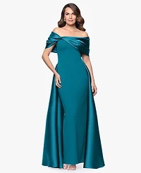 Betsy & Adam Women's Off-The-Shoulder Dress
