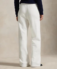 Polo Ralph Lauren Women's Drawstring Fleece Wide-Leg Sweatpant