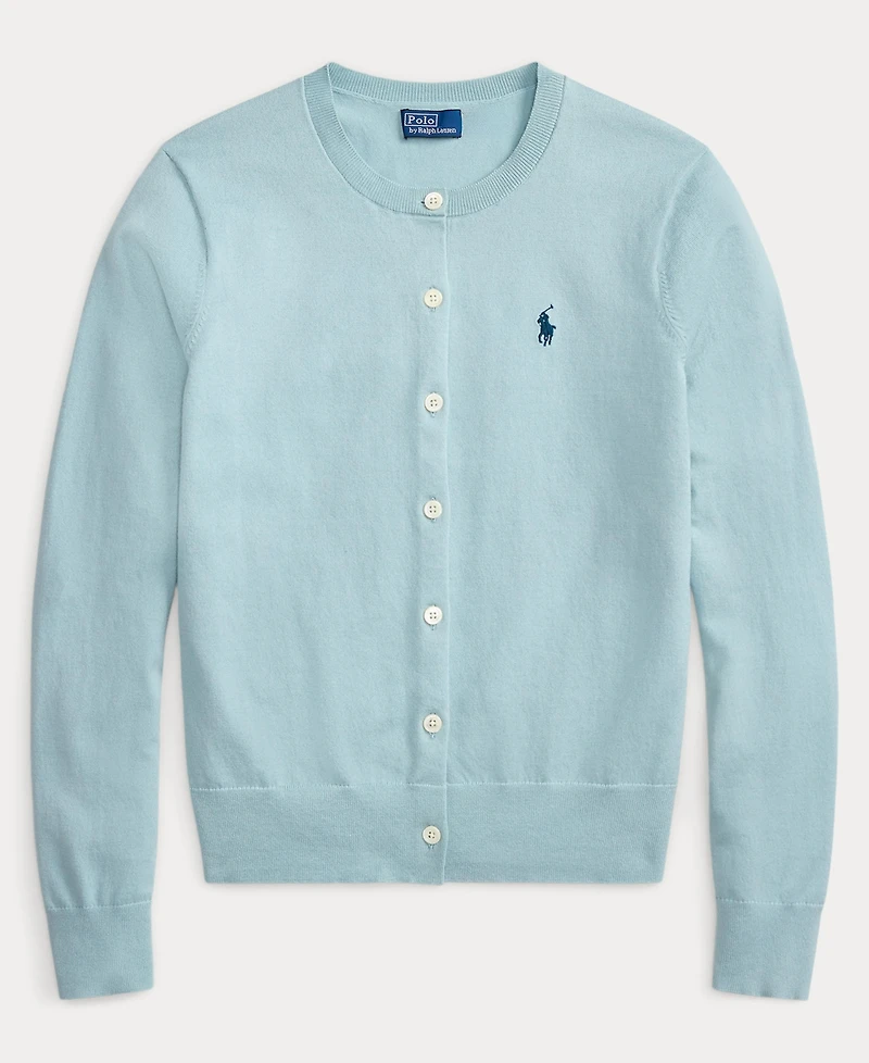 Polo Ralph Lauren Women's Crewneck Button-Up Cardigan Sweater