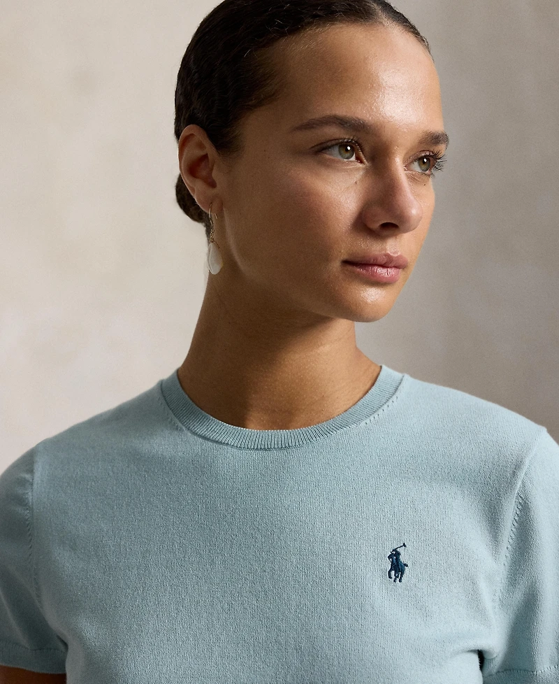 Polo Ralph Lauren Women's Short-Sleeve Crewneck Sweater