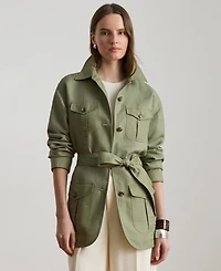 Lauren Ralph Women's Twill Field Spread Collar Jacket