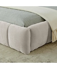Streamdale Furniture Cal King Upholstered Platform Bed, Chenille
