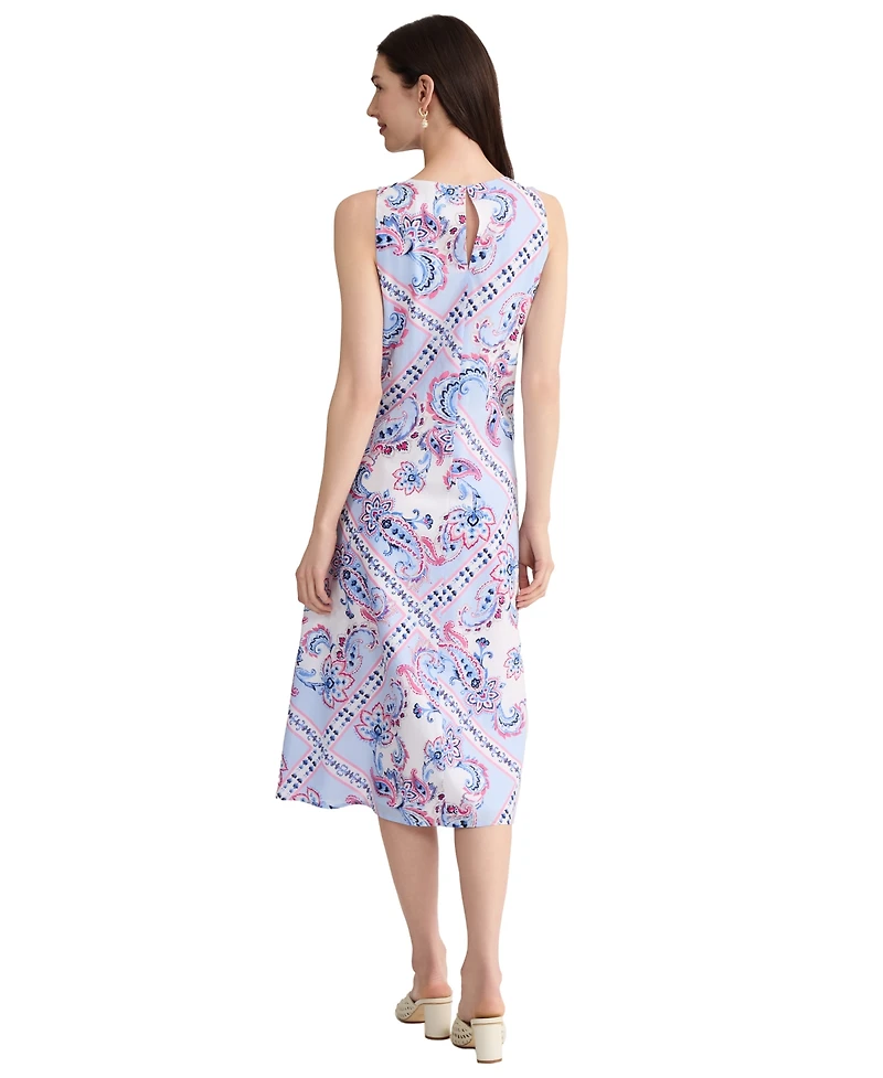 Jones New York Women's Sleeveless V-Neck Midi Dress