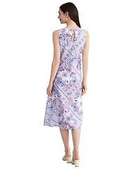 Jones New York Women's Sleeveless V-Neck Midi Dress