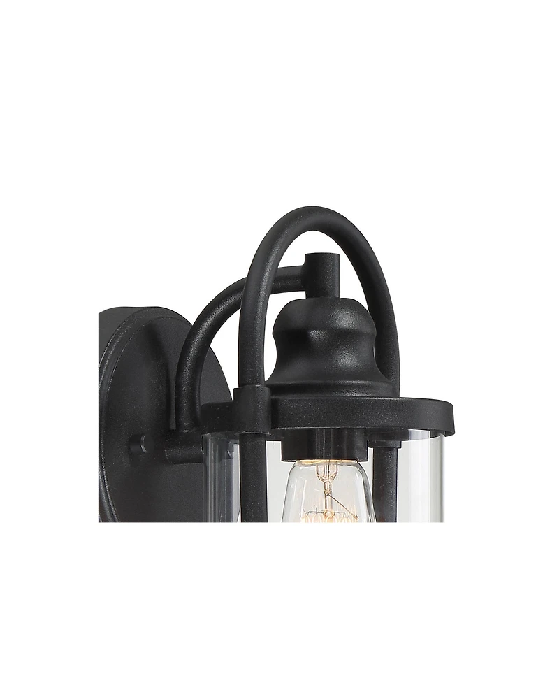 John Timberland Rustic Farmhouse Outdoor Wall Light Fixtures Set of 2 10 Clear Glass for Exterior Barn Deck House Porch Yard Patio Outside