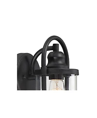 John Timberland Rustic Farmhouse Outdoor Wall Light Fixtures Set of 2 10 Clear Glass for Exterior Barn Deck House Porch Yard Patio Outside