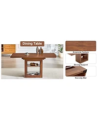 Streamdale Furniture Extendable Dining Table with Storage (4-8 Seats)