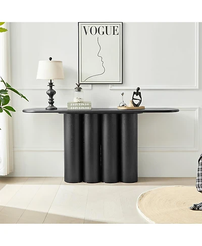 Streamdale Furniture Modern Console Table with Cylinder Legs