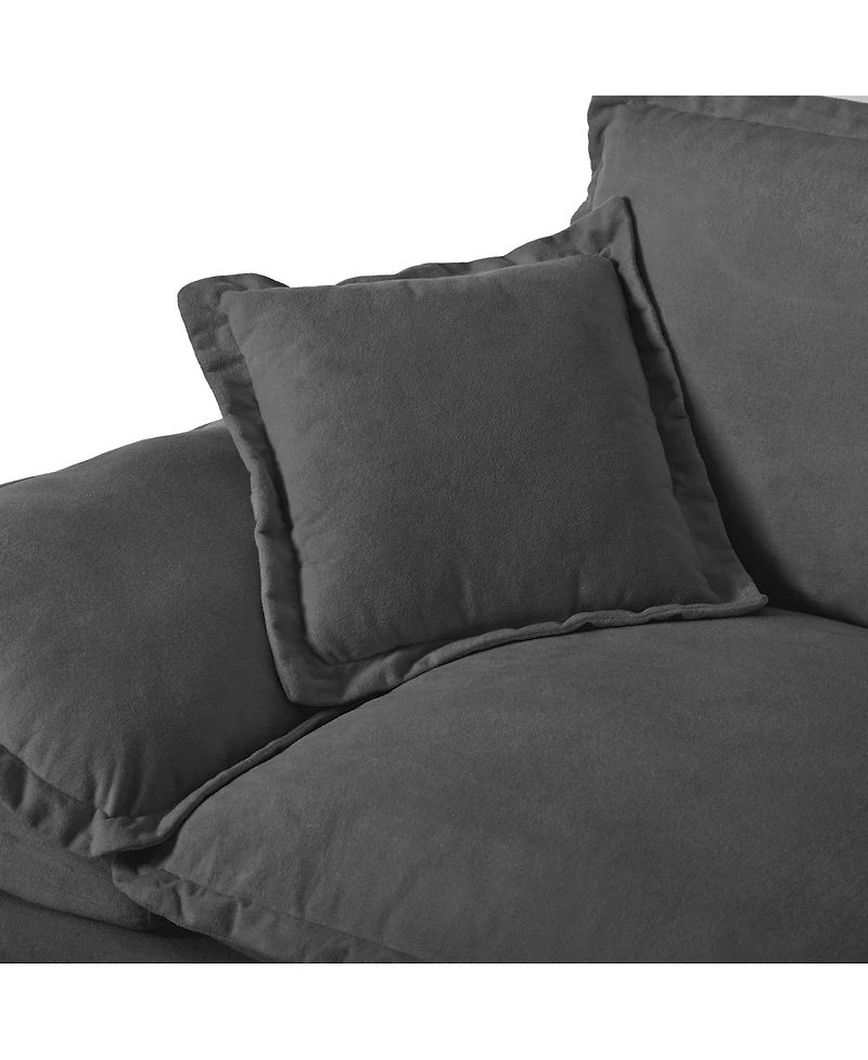 Streamdale Furniture Modular U-Shape Cloud Couch with Storage and Usb