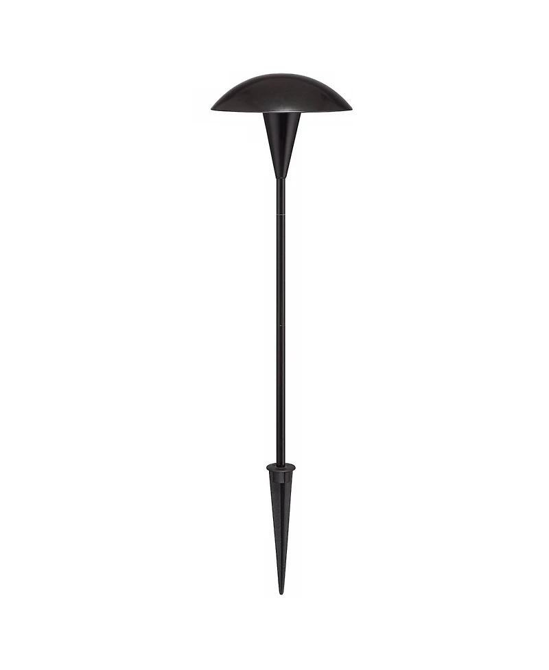John Timberland Mushroom High Mid Century Modern 8-Piece Outdoor Landscape Lighting Set Porch House Led Bulb Metal Shade