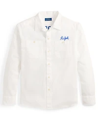 Polo Ralph Lauren Men's Embroidered Herringbone Overshirt