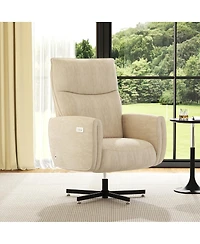 Streamdale Furniture Electric Swivel Recliner with Usb/Type-c Charging