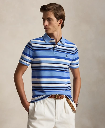 Polo Ralph Lauren Men's Custom Slim-Fit Striped Mesh Shirt