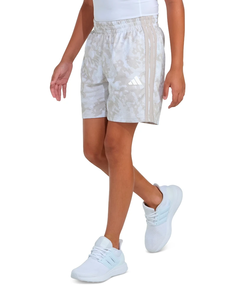 adidas Boys' 8-20 Elastic Waistband Printed Camo Shorts