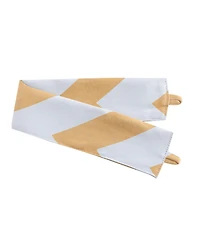 Kate Aurora 2 Piece Chevron Room Darkening Grommet Top Window Curtain Panels