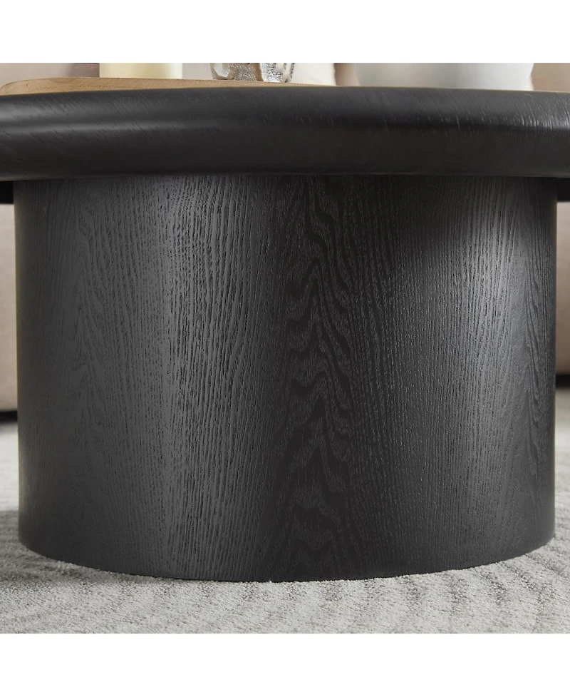 Streamdale Furniture Modern 2-Pc Round Coffee Table Set