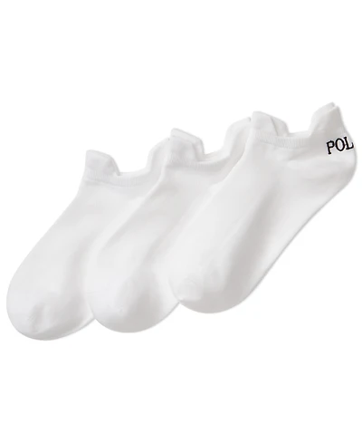 Lauren Ralph Lauren Women's Double Tab No Show Socks, 3-Pack