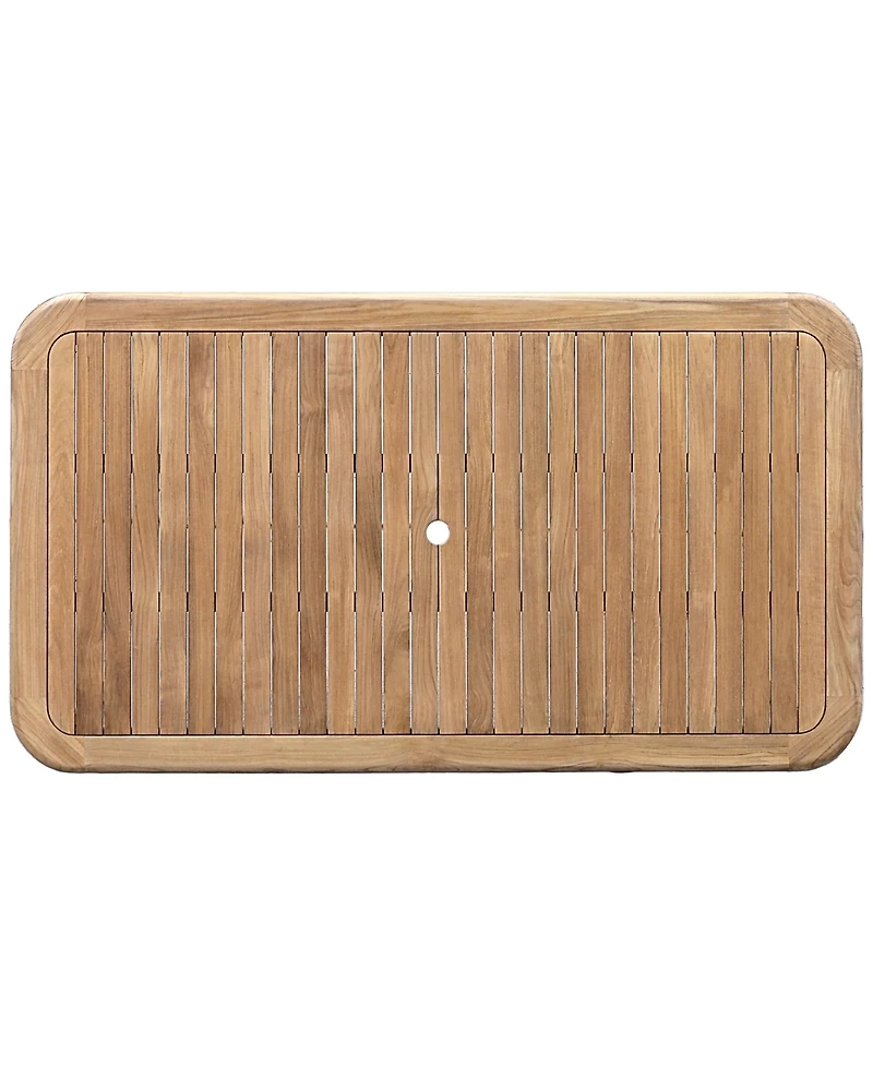 Bristol 71" Teak Wood Rectangle Dining Table, Created for Macy's