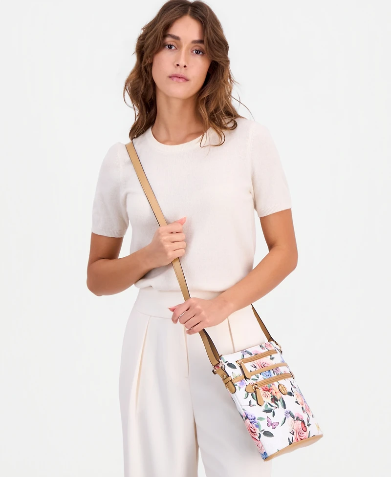 Giani Bernini Small Quilted North South Crossbody, Exclusively at Macy's - Mothers Day Floral