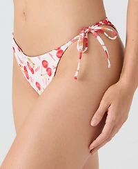 Roxy Women's Cherry Printed Tie-Sides Swim Bottoms