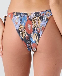 Roxy Women's Smocked Tie-Side Hipster Swim Bottoms