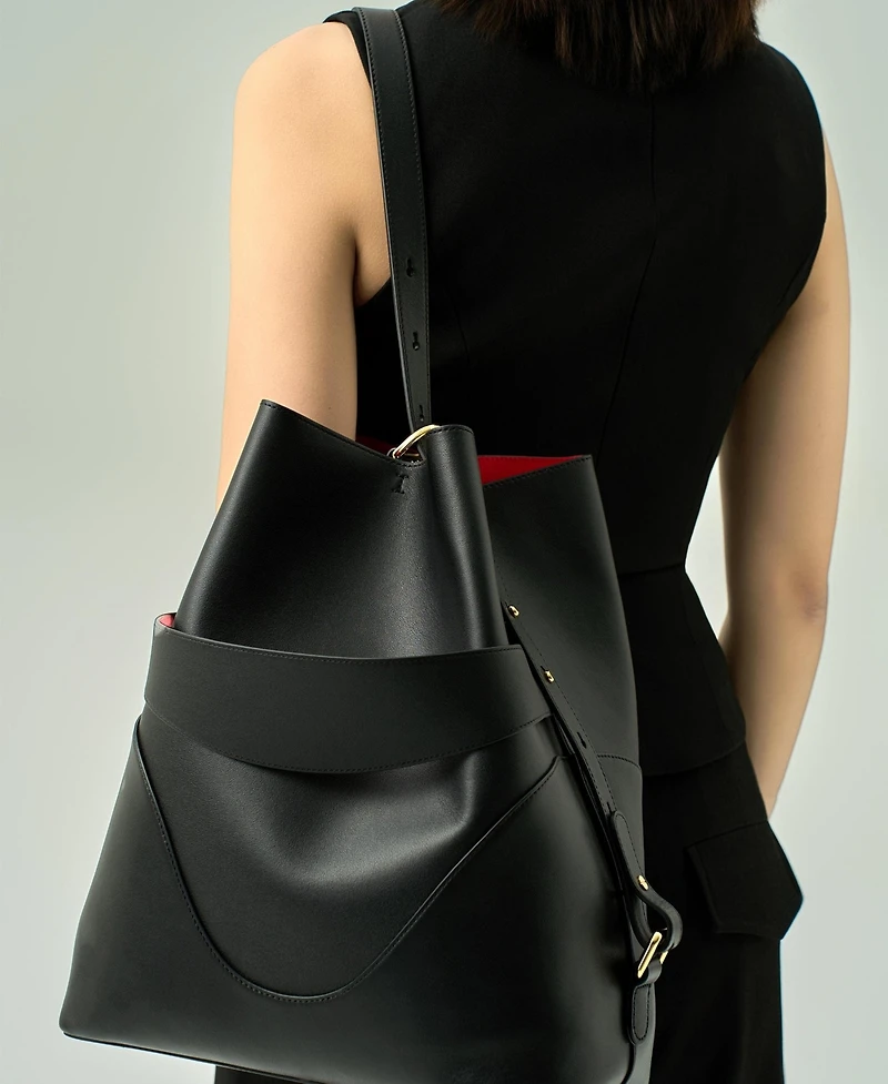 Oleada Marina Soft Bucket Leather Bag