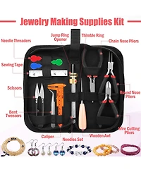 Gnuadz Wire Wrapping Jewelry Making Repair Beading Kit Tools Pliers Findings Ring