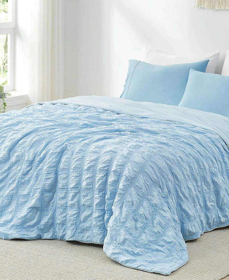 Unikome Seersucker Cooling Reversible Blanket