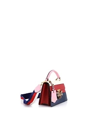 Pre-Owned Gucci Small Queen Margaret Top Handle Bag Colorblock Leather