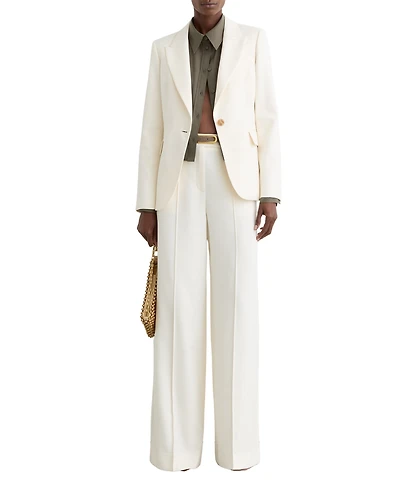 Reiss Women's Malin Wide-Leg Seam-Detail Trousers